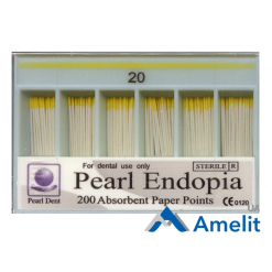 Штифти паперові 0.2 кон., №20 (Pearl Dent), 200 шт./пак.